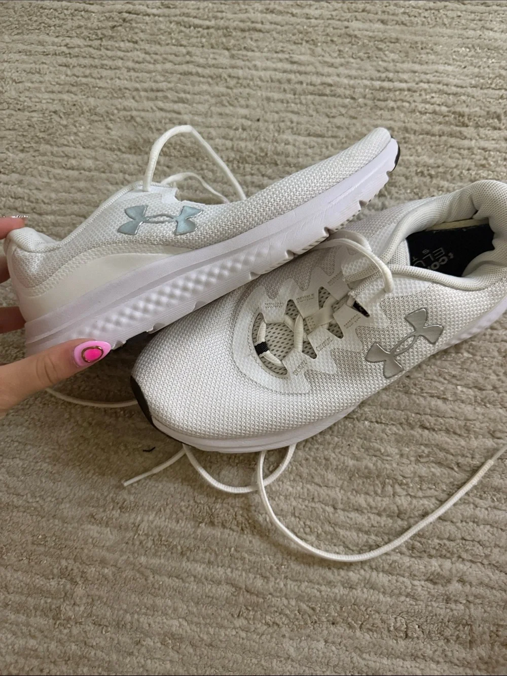 Under Armour White Athletic Sneakers